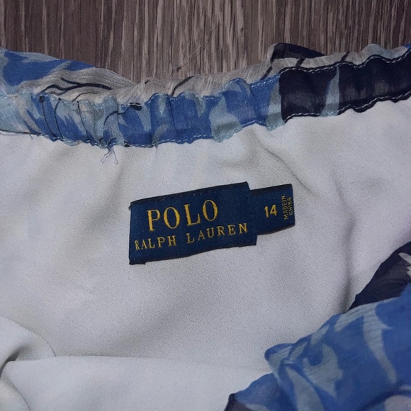 Polo Ralph Lauren Blue Floral Maxi Dress - Picture 2 of 3